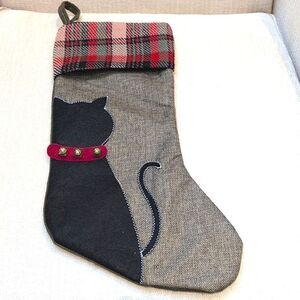 Giftcraft Cat Christmas Stocking NWT